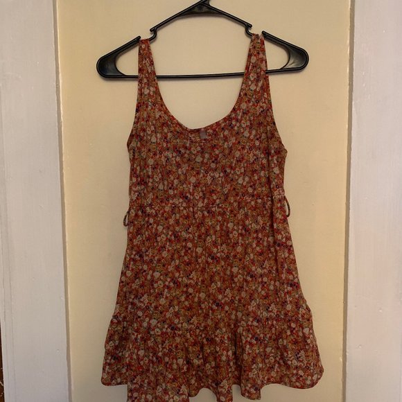 Mind Code Floral Tank Top Flowy Large - Picture 3 of 4
